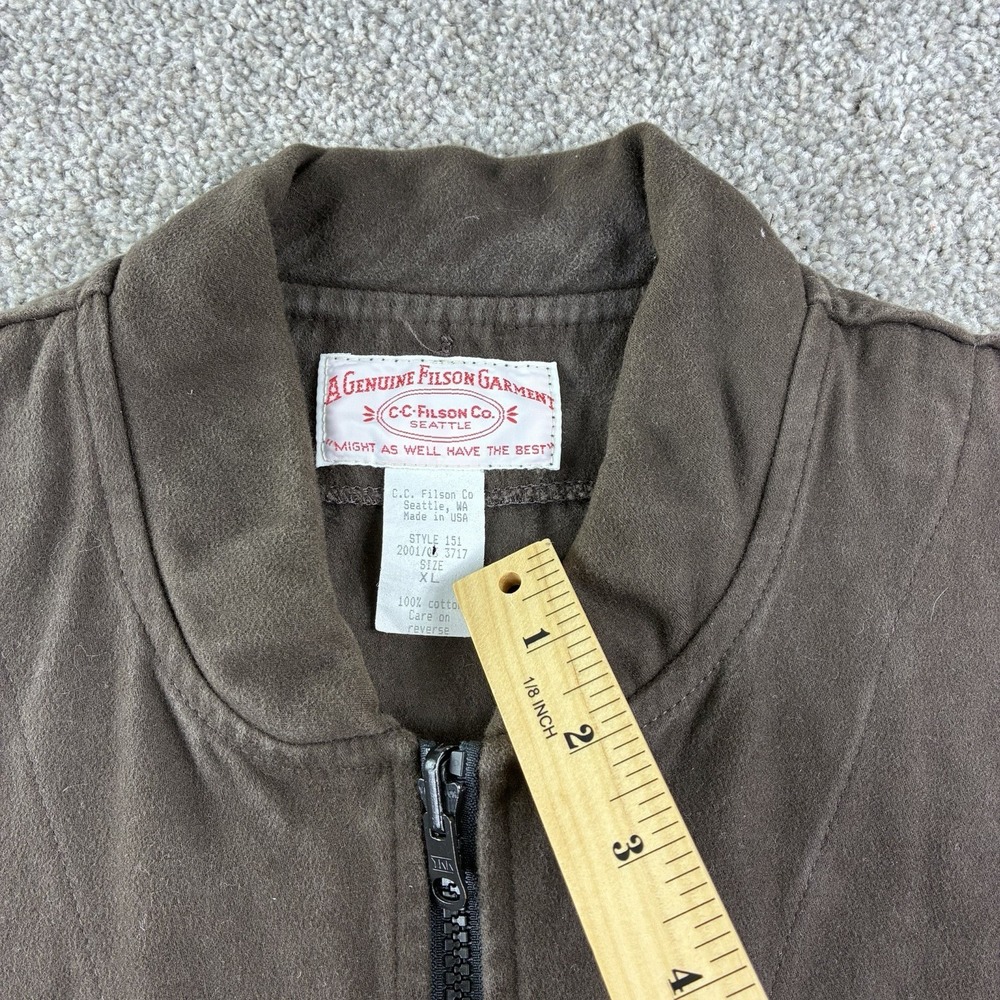 Vintage CC Filson Co Vest Brown‎ Size XL Made In USA Style 151 Gorpcore Hiking